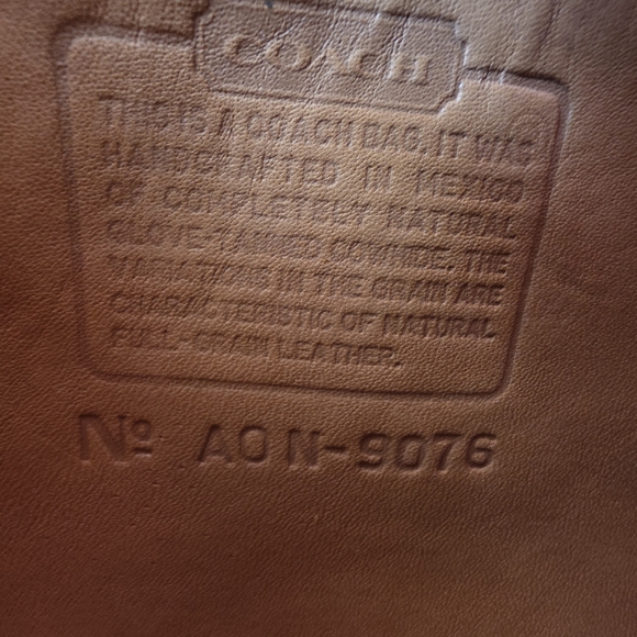 Vintage Coach Companion Flap Crossbody Bag Camel Glove Tanned Leather - Picture 9 of 15